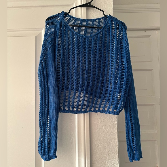Dolls Kill Sweaters - Dolls Kill Strange Days Open Knit Sweater size small